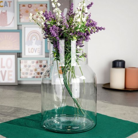 Wazon na kwiaty szklany ozdobny 25cm VILDE 569647