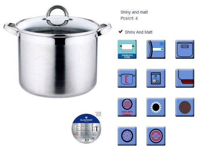 GARNEK 4.5L / 20CM BLAUMANN GOURMET BL-1008 GARNEK 4.5L / 20CM BLAUMANN GOURMET BL-1008