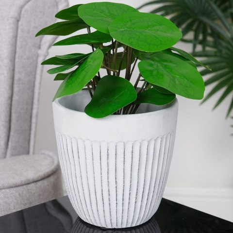 Doniczka ceramiczna donica biała 14cm VILDE 569912