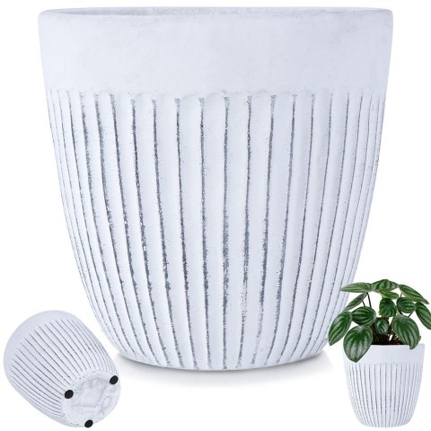 Doniczka ceramiczna donica biała 14cm VILDE 569912