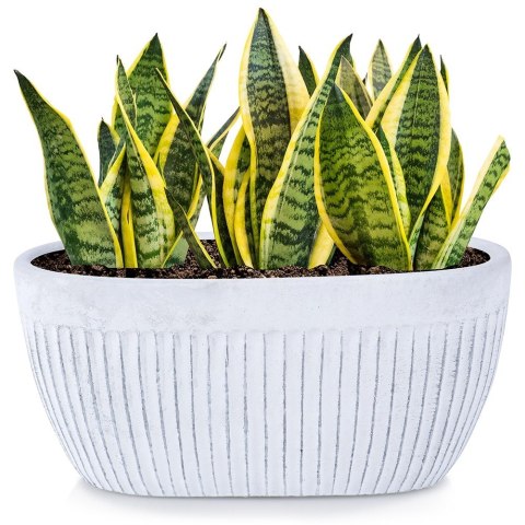 Doniczka ceramiczna donica biała 26x13cm VILDE 569915