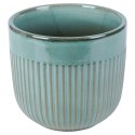 Doniczka porcelanowa donica duża zielona 17cm VILDE 569918