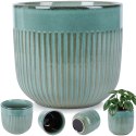 Doniczka porcelanowa donica duża zielona 17cm VILDE 569918