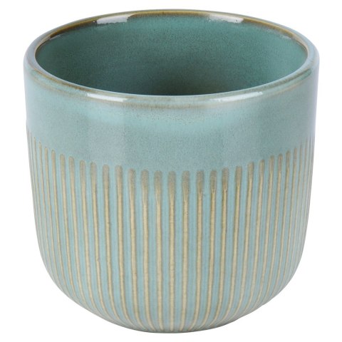 Doniczka porcelanowa donica zielona 11cm VILDE 569916