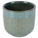 Doniczka porcelanowa donica zielona 14cm VILDE 569917