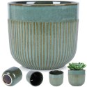 Doniczka porcelanowa donica zielona 14cm VILDE 569917
