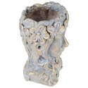 Osłona na doniczkę doniczki duża cementowa osłonka ozdobna złota głowa 32cm VILDE 339457