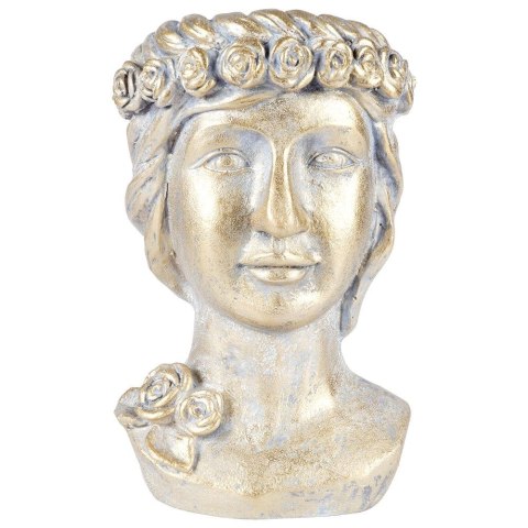 Osłona na doniczkę doniczki duża cementowa osłonka ozdobna złota głowa 33cm VILDE 339458