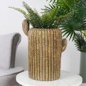 Osłona na doniczkę doniczki duża cementowa osłonka ozdobna złota kaktus 34.5cm VILDE 339456