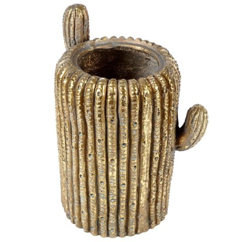 Osłona na doniczkę doniczki duża cementowa osłonka ozdobna złota kaktus 34.5cm VILDE 339456