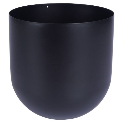 Osłona na doniczkę doniczki mała osłonka na stojaku metalowa czarna 16.5x42cm VILDE 339469-M