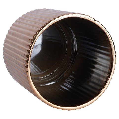 Osłona na doniczkę doniczki osłonka ceramiczna złota 14x16cm VILDE 569742