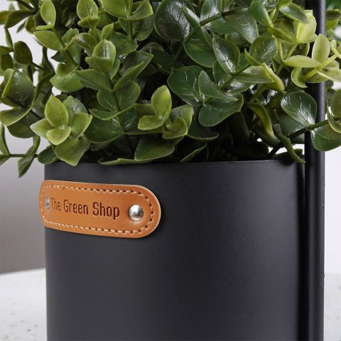 Osłona na doniczkę doniczki osłonka metalowa czarna 14.5x30cm VILDE 339471