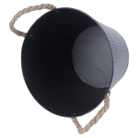 Osłona na doniczkę doniczki osłonka metalowa czarna 23x17cm VILDE 339481