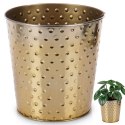 Osłona na doniczkę doniczki osłonka metalowa złota 16.5x17cm VILDE 569797