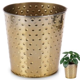 Osłona na doniczkę doniczki osłonka metalowa złota 16.5x17cm VILDE 569797