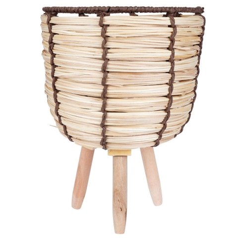 Osłona na doniczkę doniczki osłonka na nóżkach drewniana 21x28.5cm VILDE 339472-M