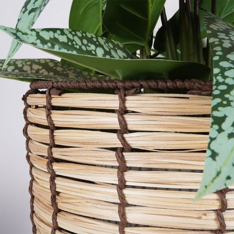 Osłona na doniczkę doniczki osłonka na nóżkach drewniana 21x28.5cm VILDE 339472-M