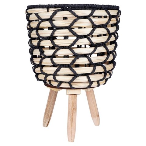 Osłona na doniczkę doniczki osłonka na nóżkach drewniana 21x28.5cm VILDE 339473-M