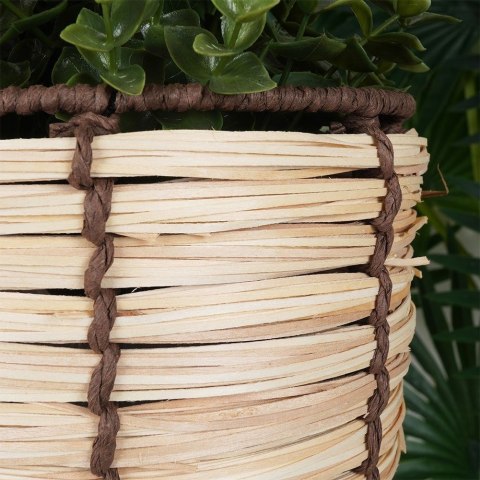 Osłona na doniczkę doniczki osłonka na nóżkach drewniana 26.5x36cm VILDE 339472-D