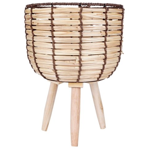 Osłona na doniczkę doniczki osłonka na nóżkach drewniana 26.5x36cm VILDE 339472-D