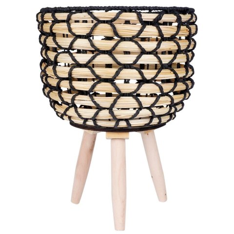 Osłona na doniczkę doniczki osłonka na nóżkach drewniana 26.5x36cm VILDE 339473-D