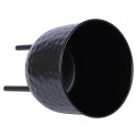 Osłona na doniczkę doniczki osłonka na nóżkach metalowa czarna 19x26cm VILDE 569798
