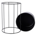 Osłona na doniczkę doniczki osłonka na stojaku metalowa czarna 19x27.5cm HOME STYLING COLLECTION 569953-M