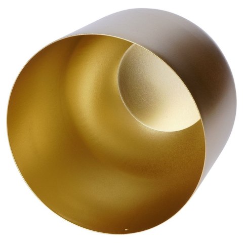 Osłona na doniczkę doniczki osłonka na stojaku metalowa złota 16.5x42cm VILDE 339470-M