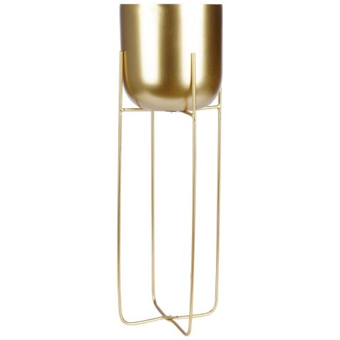 Osłona na doniczkę doniczki osłonka na stojaku metalowa złota 19.5x59cm VILDE 339470-D