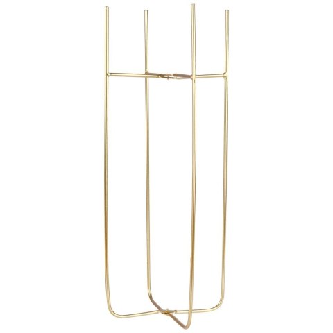 Osłona na doniczkę doniczki osłonka na stojaku metalowa złota 19.5x59cm VILDE 339470-D