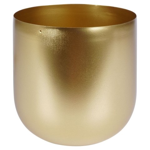 Osłona na doniczkę doniczki osłonka na stojaku metalowa złota 19.5x59cm VILDE 339470-D