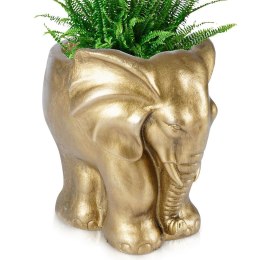 Osłona na doniczkę doniczki osłonka ozdobna złota słoń 26cm VILDE 339460