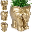Osłona na doniczkę doniczki osłonka ozdobna złota słoń 26cm VILDE 339460