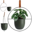 Osłona na doniczkę doniczki osłonka wisząca metalowa zielona 30x30cm HOME STYLING COLLECTION 569744