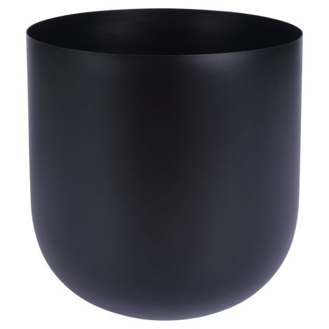 Osłona na doniczkę osłonka na stojaku metalowa czarna ozdobna 19.5x59cm VILDE 339469-D