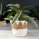 Osłona na doniczki osłonka wiklinowa doniczka beżowa 24.5x20cm VILDE 569587-B