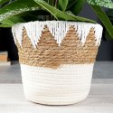 Osłona na doniczki osłonka wiklinowa doniczka beżowa 24.5x20cm VILDE 569587-B