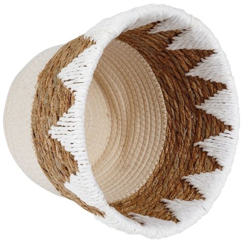 Osłona na doniczki osłonka wiklinowa doniczka beżowa 24.5x20cm VILDE 569587-B