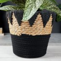 Osłona na doniczki osłonka wiklinowa doniczka czarna 24.5x20cm VILDE 569587-C