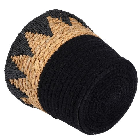 Osłona na doniczki osłonka wiklinowa doniczka czarna 24.5x20cm VILDE 569587-C