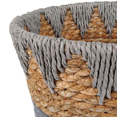 Osłona na doniczki osłonka wiklinowa doniczka szara 24.5x20cm VILDE 569587-S