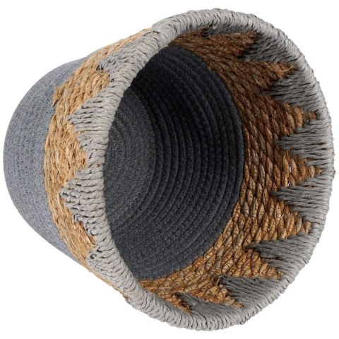 Osłona na doniczki osłonka wiklinowa doniczka szara 24.5x20cm VILDE 569587-S