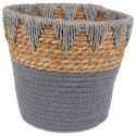 Osłona na doniczki osłonka wiklinowa doniczka szara 24.5x20cm VILDE 569587-S
