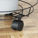 Podstawka pod doniczkę donicę okrągła na kółkach metalowa stojak 31.5 cm PROGARDEN 569970