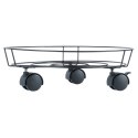 Podstawka pod doniczkę donicę okrągła na kółkach metalowa stojak 31.5 cm PROGARDEN 569970