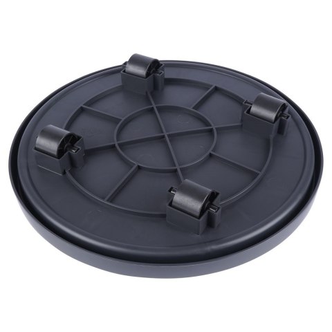 Podstawka stojak pod doniczkę donicę okrągła na kółkach podkładka 35 cm PROGARDEN 339485