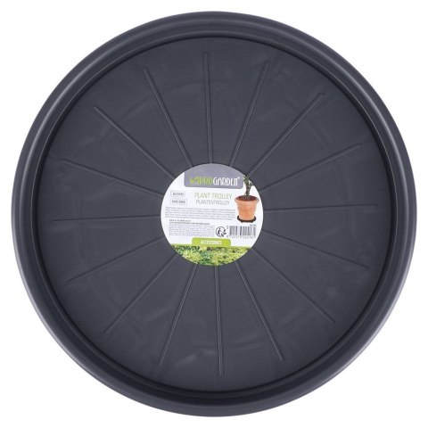 Podstawka stojak pod doniczkę donicę okrągła na kółkach podkładka 35 cm PROGARDEN 339485