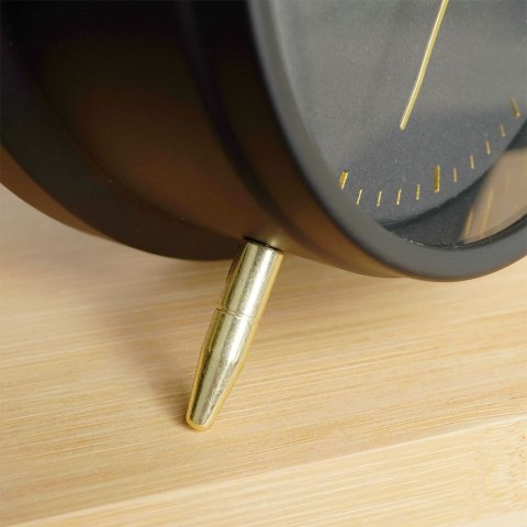 Zegar budzik czarny stołowy analogowy 16.5cm VILDE 569423