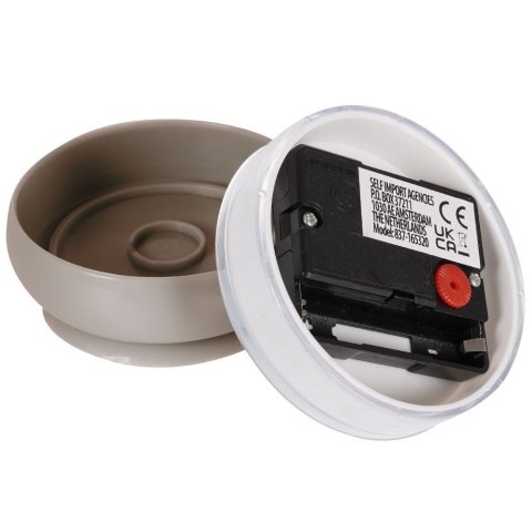 Zegar łazienkowy z przyssawką ścienny wodoodporny kremowy 7.5cm VILDE 569325-K